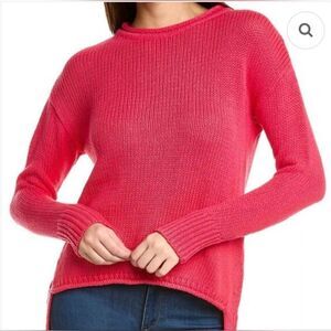 HIHO Pullover Relaxed Crew Neck Sweater NWT Size Small Chili Pepper Red